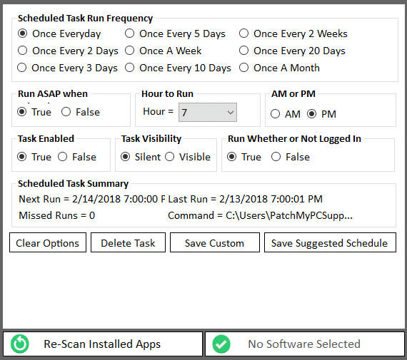 PatchMyPC Run On Schedule
