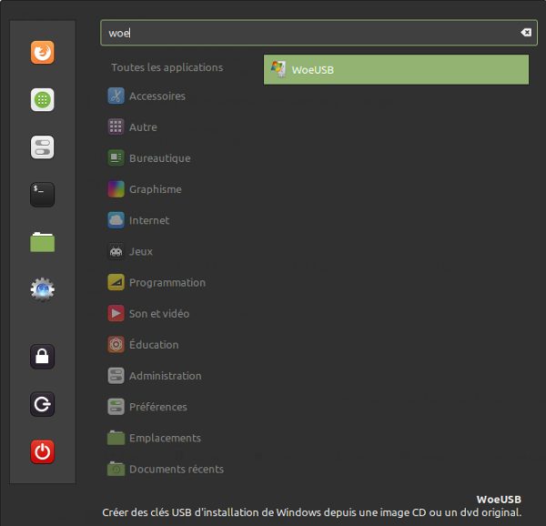 linux mint woeusb