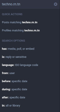 mastodon recherche