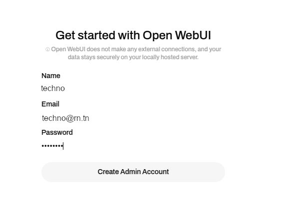 Open WebUI Admin Account deepseek